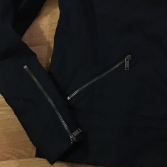 Banana Republic factory Women's Asymmetrical Zip Linen Bomber Jacket - Picture 5 of 8